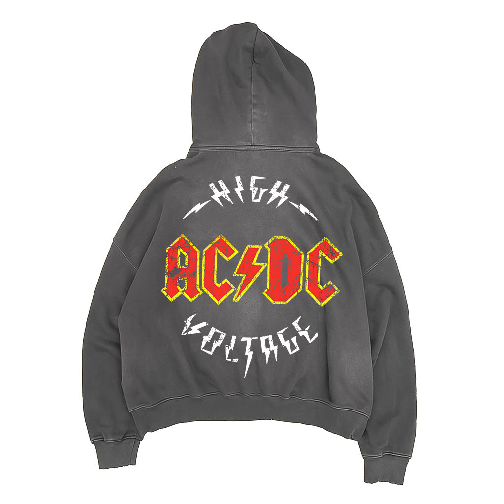 ACDC washed Oversized Hoodie – Dank N Drip