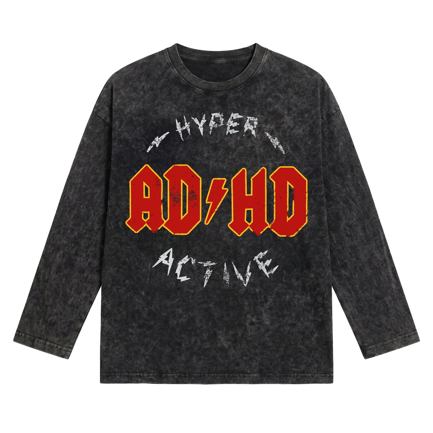 ADHD Washed Oversized Long Sleeves
