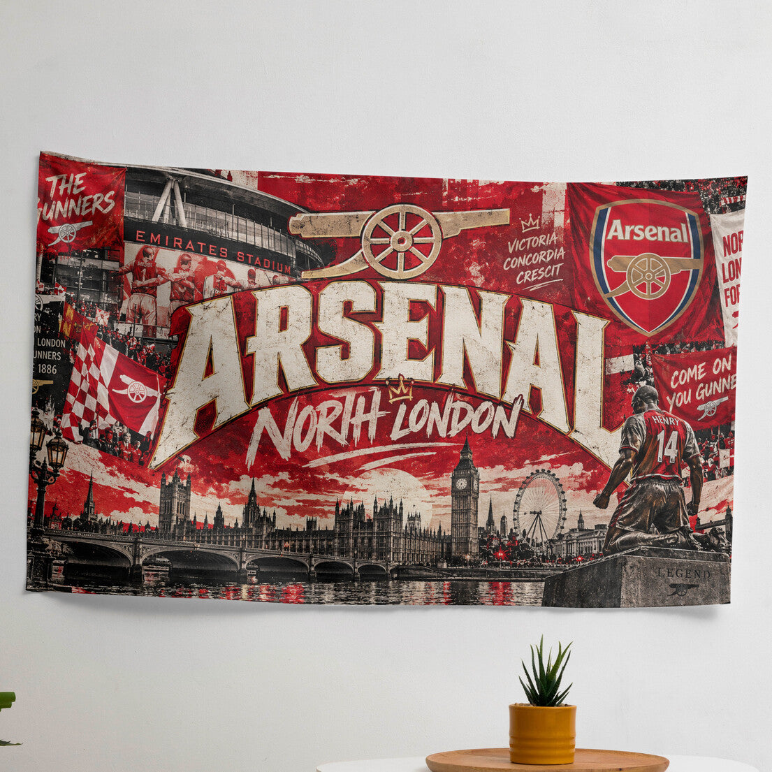 Arsenal Velvet Tapestry