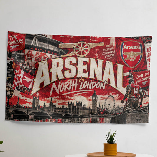Arsenal Velvet Tapestry