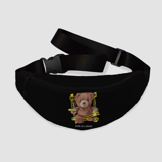 Warning Bear Fanny Pack