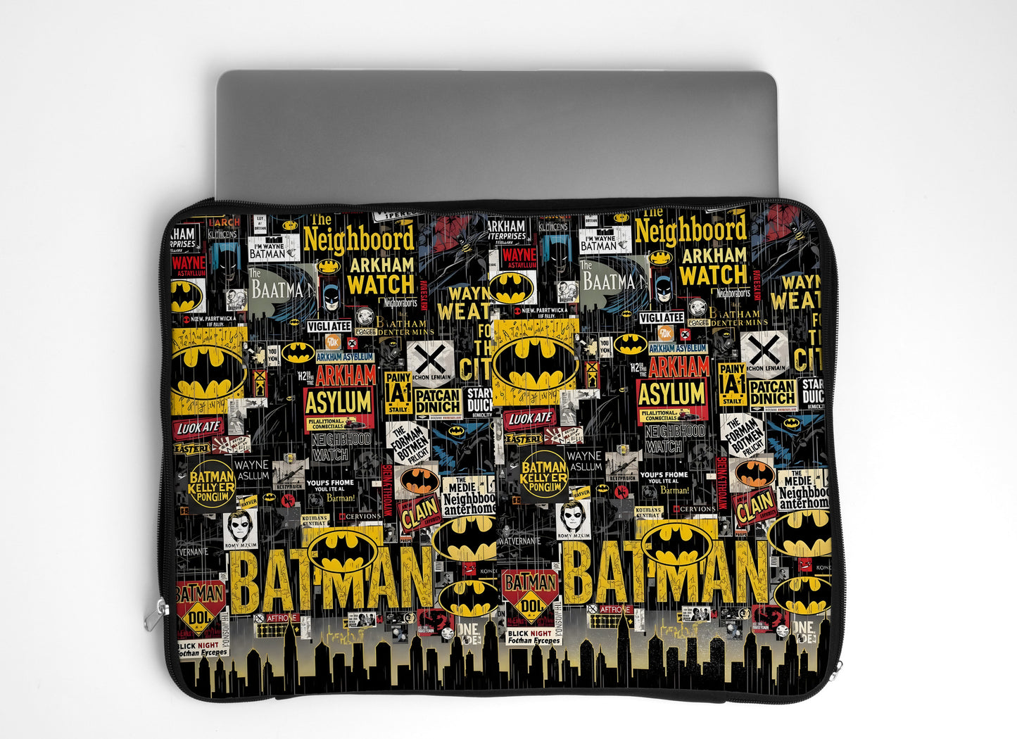 Batman Pattern Laptop Sleeve
