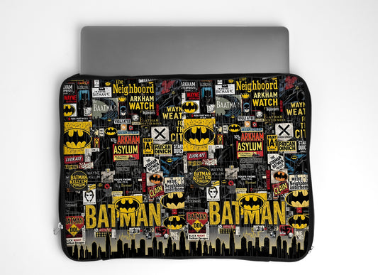 Batman Pattern Laptop Sleeve