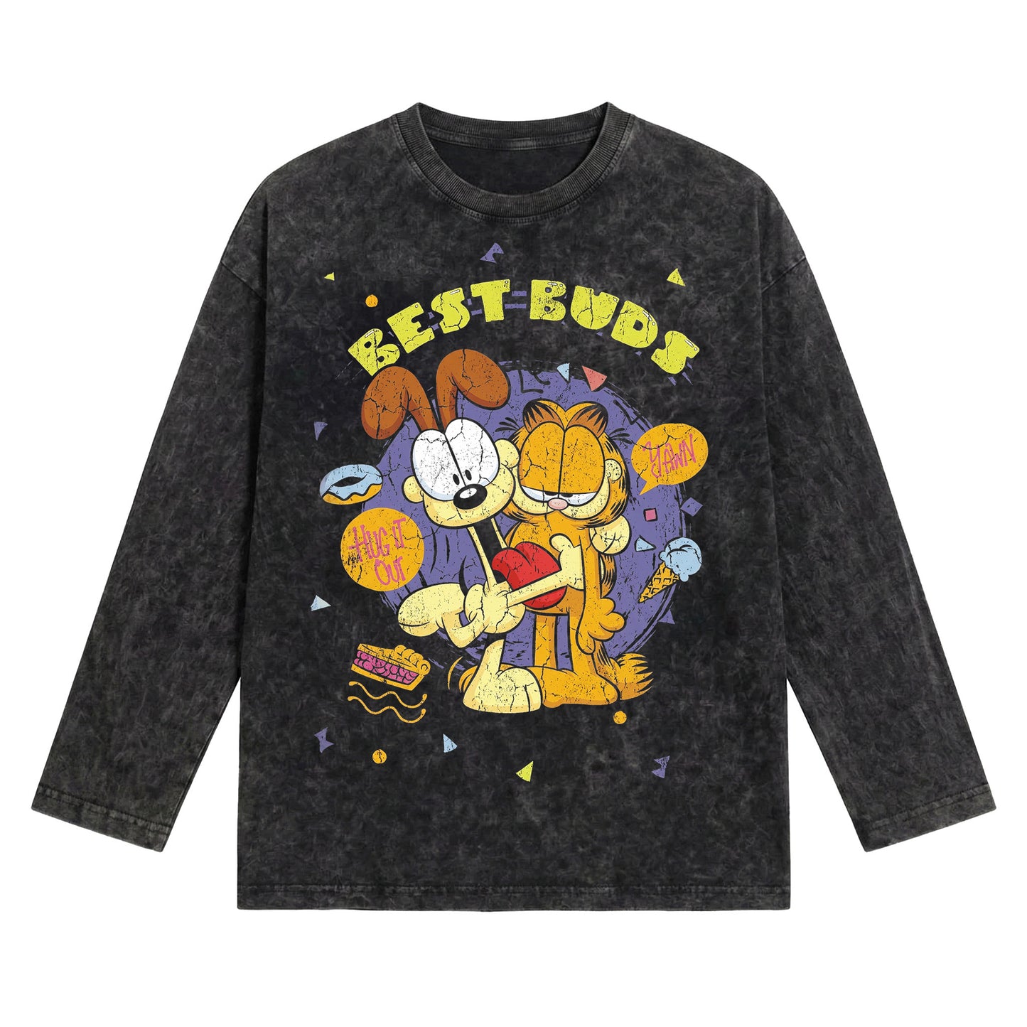 Garfield Washed Oversized Long Sleeves