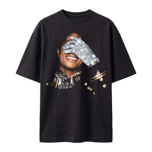 Michael Jackson Black Oversized Tee's