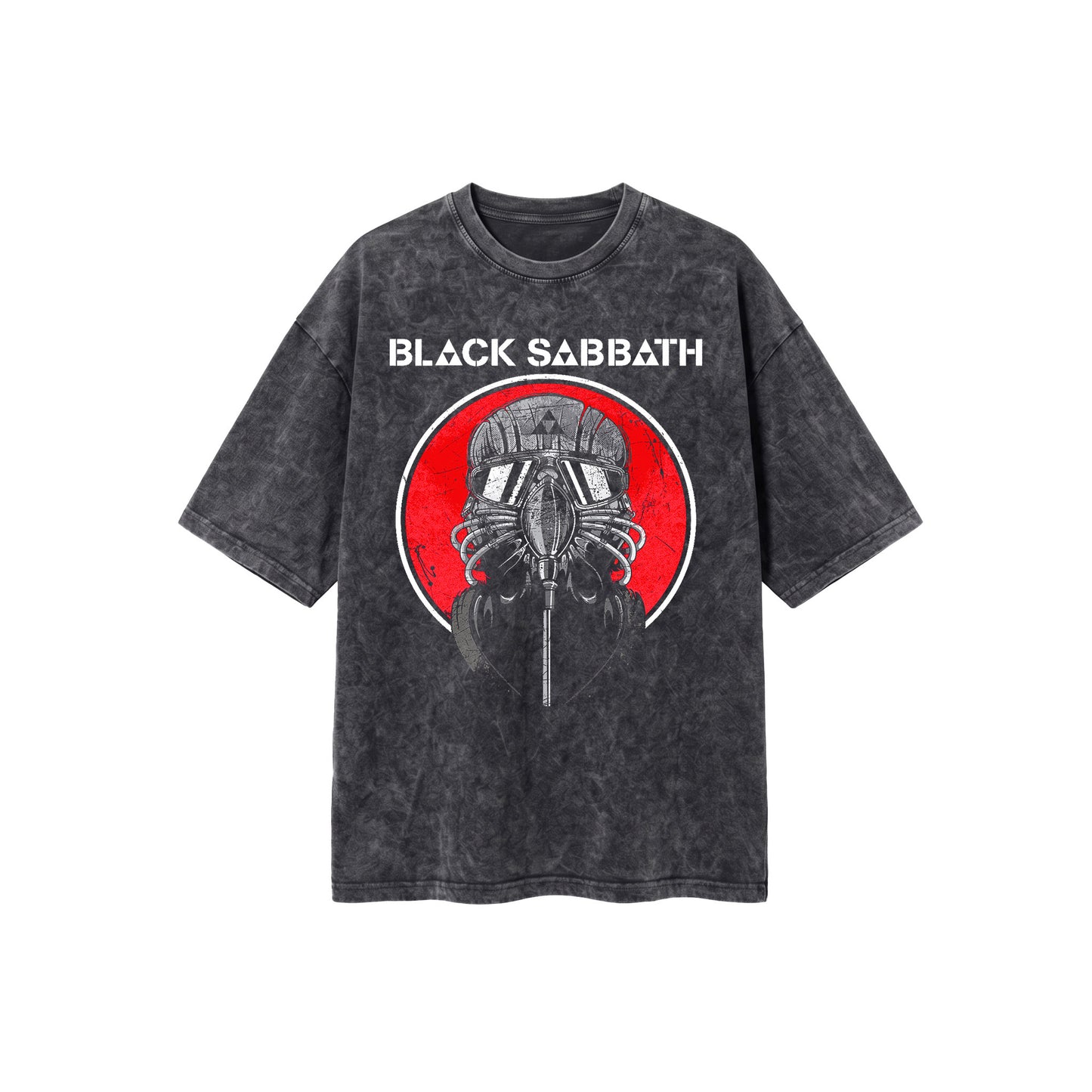 Black sabbath Washed Oversized Tee's