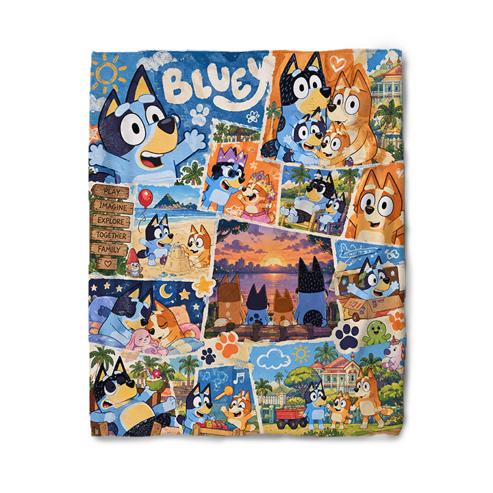 Bluey blanket