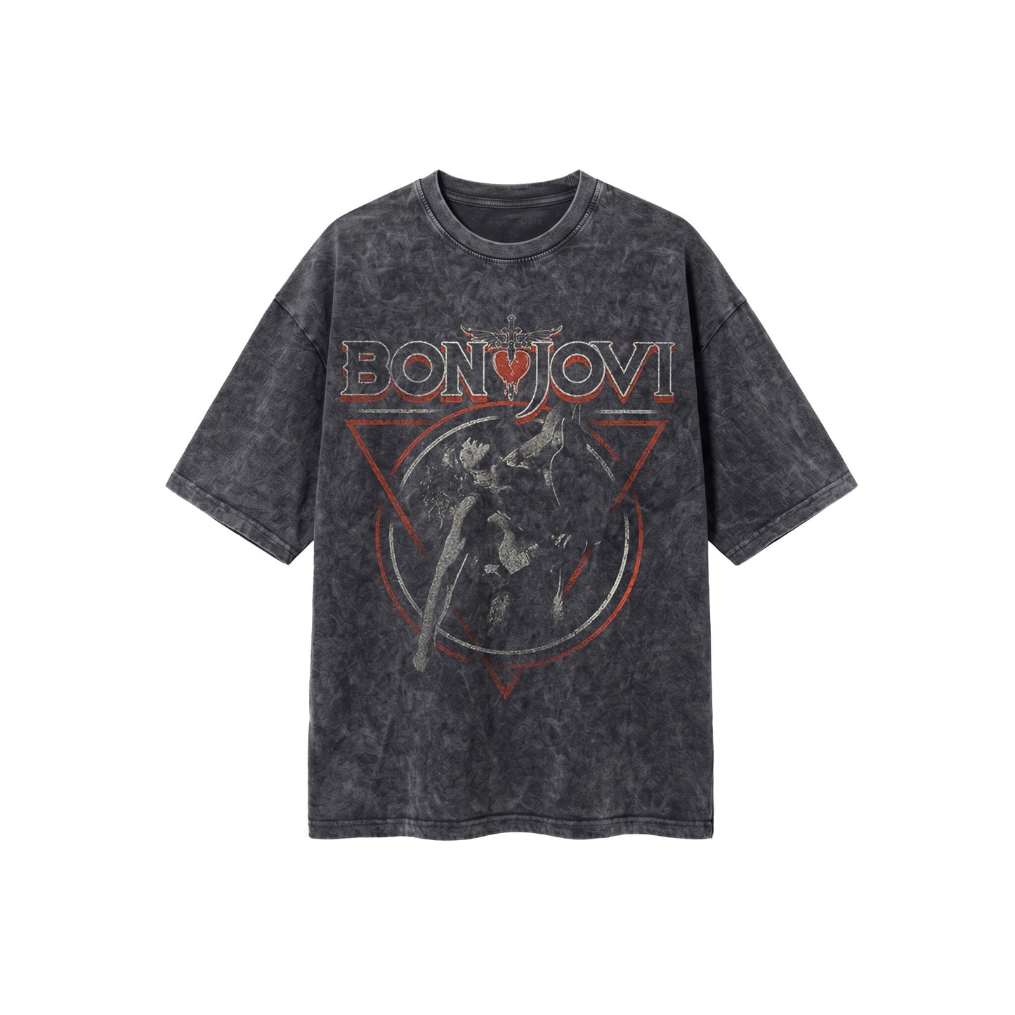 Bon Jovi Washed Oversized Tee's