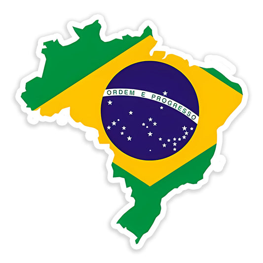 Brazil map Sticker