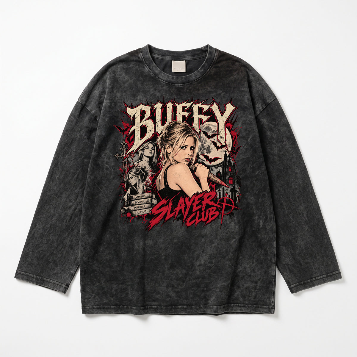 Buffy Washed Oversized Long Sleeves