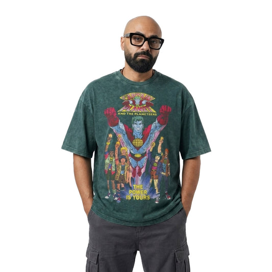 Captain Planet Washed Oversized Tee's