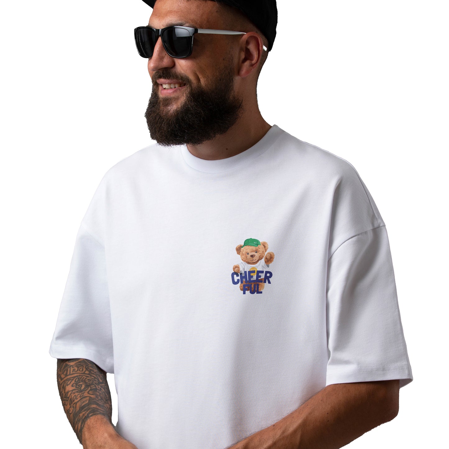 Cheerful Bear Oversized Tee's