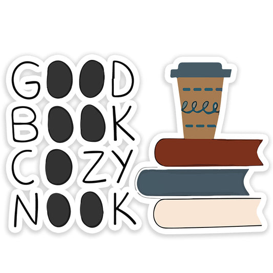 Good Book Cozy Nook Sticker