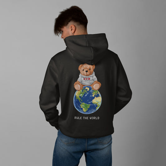 Rule The World Bear Hoodie Relaxed fit Black