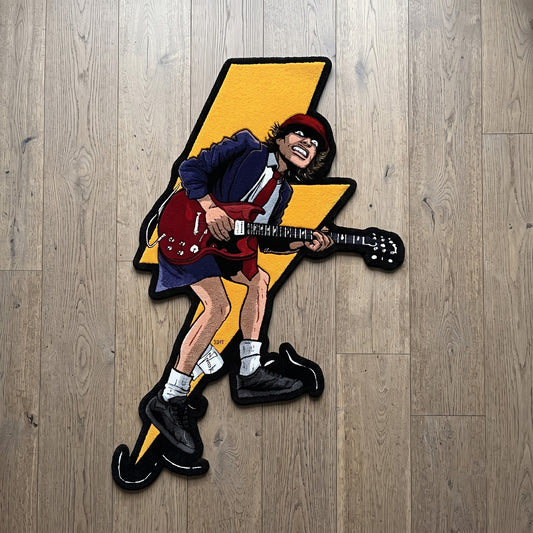 Angus Young ACDC Rug