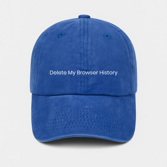 Delete My Browser History Washed Cap