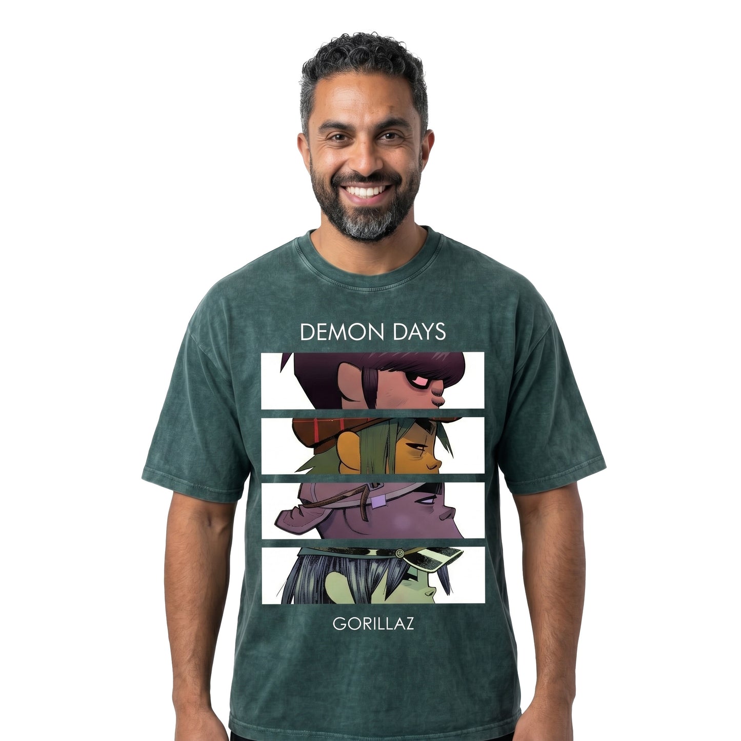 Gorillaz demon days Washed Oversized Tee's