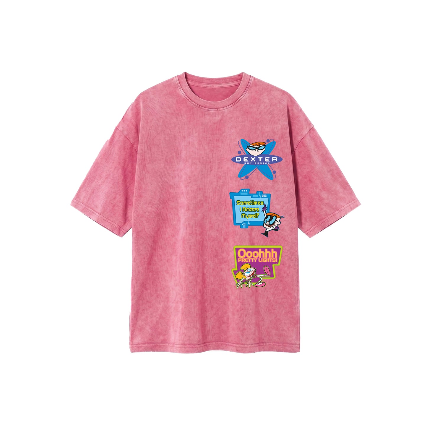 Dee Dee & Dexter Oversized Tee's Pale Pink
