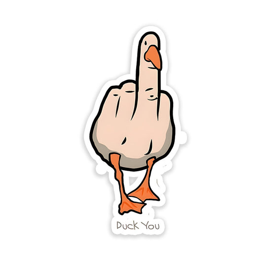 Duck you Sticker