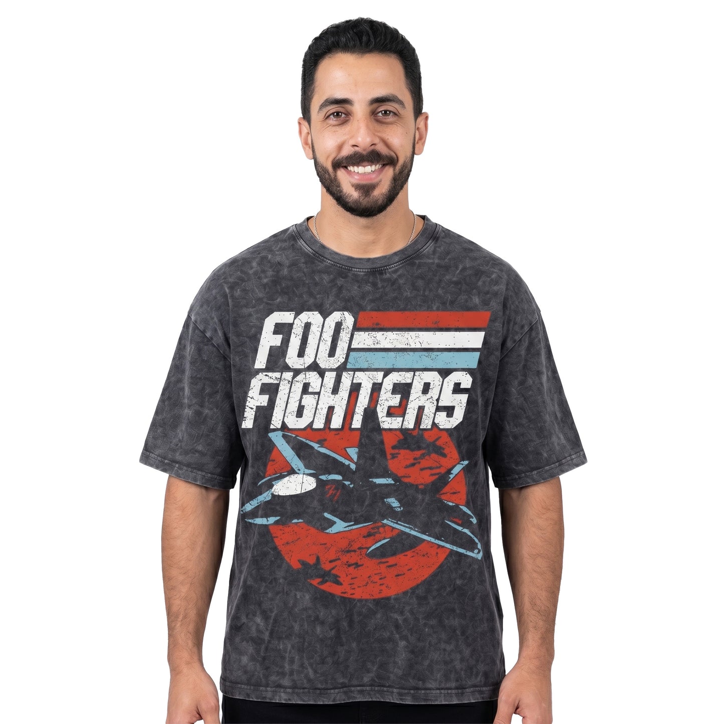 Foo Fighters Washed Oversized Tee's