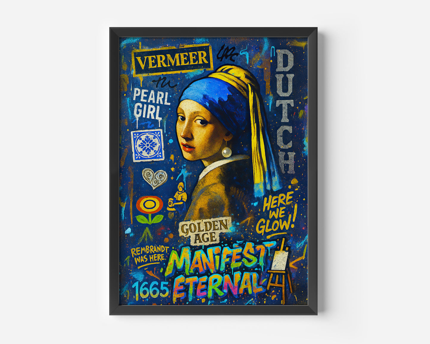 Girl With earrings Pop Chaos Poster