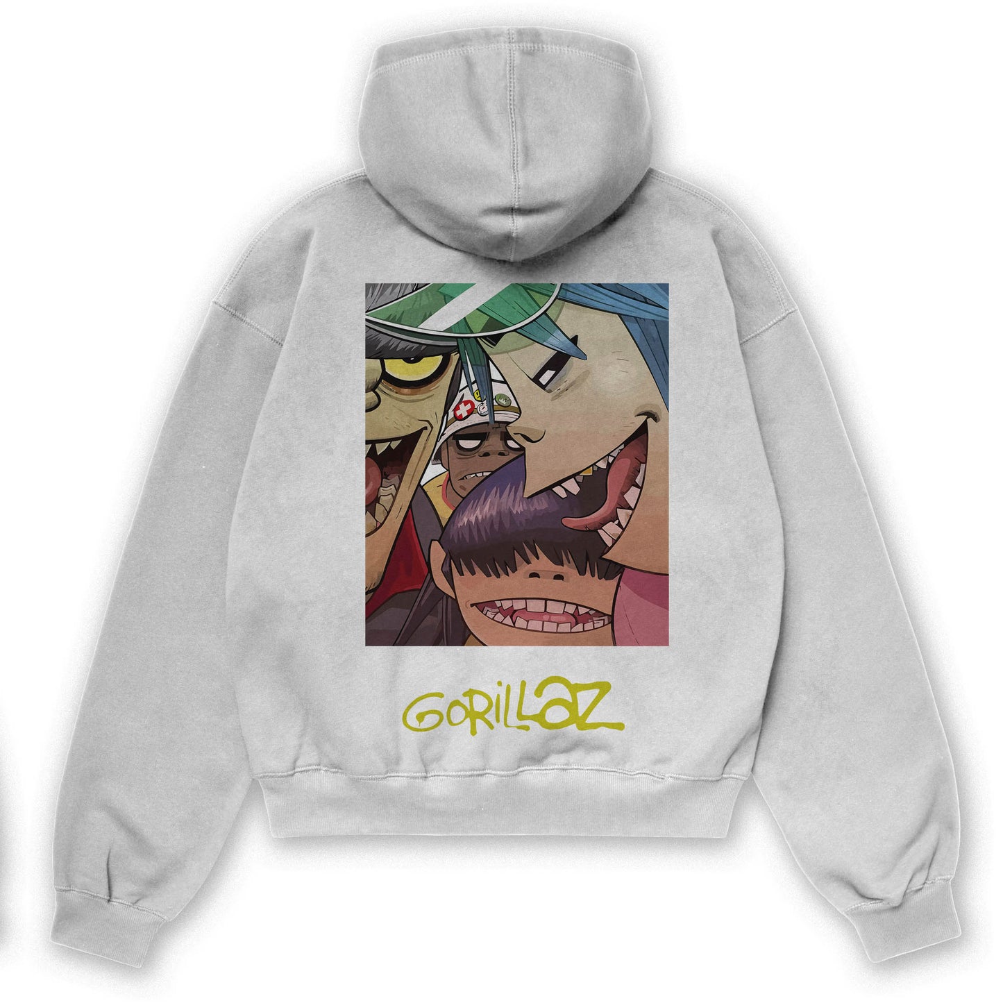 Gorillaz Oversized Hoodie White