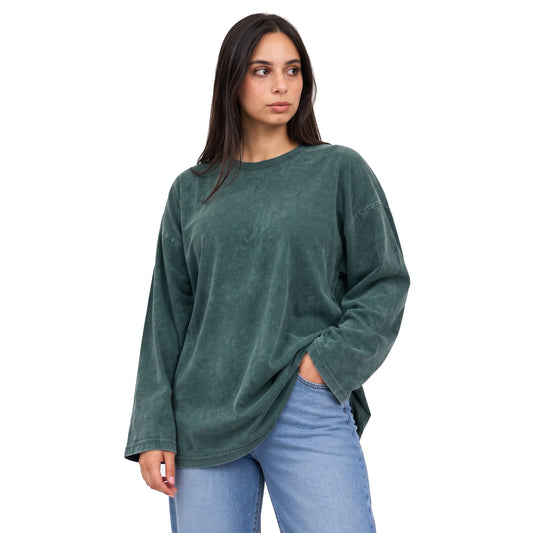 Washed Oversized Long Sleeves