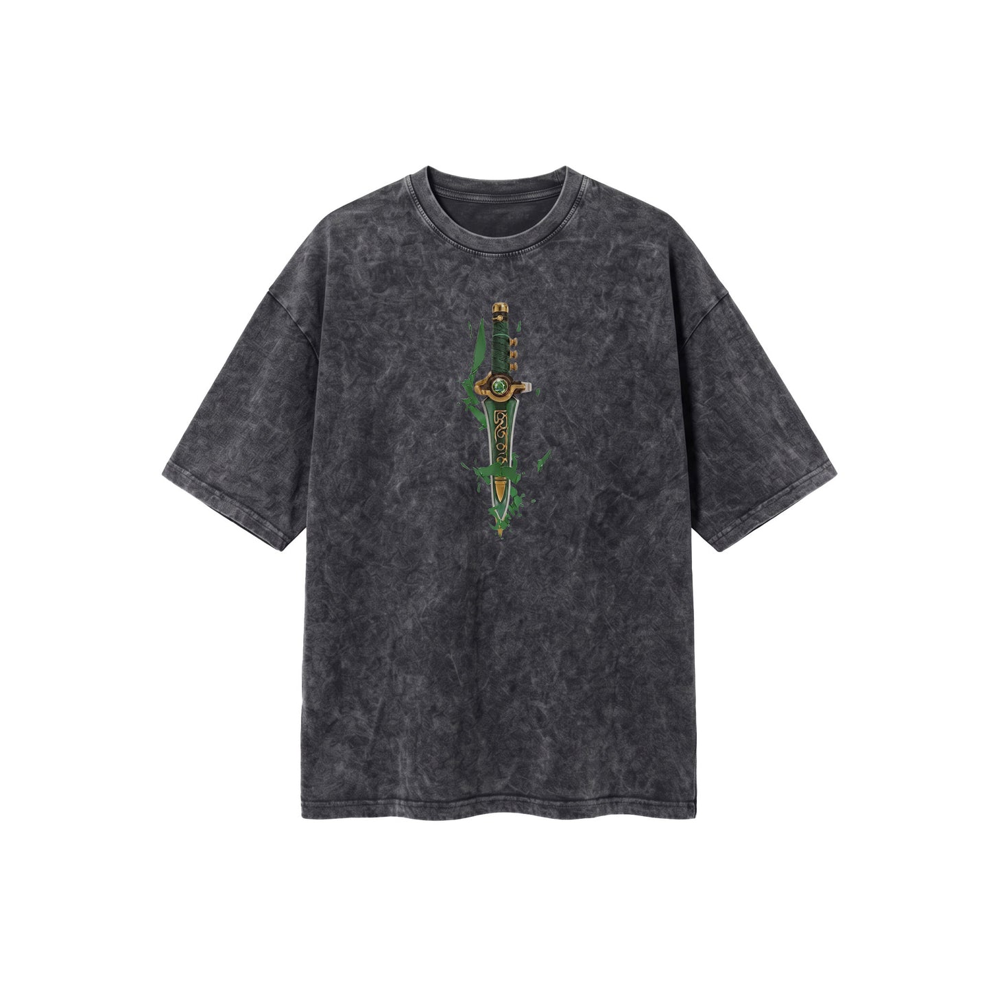Power Ranger Green Washed Oversized Tee's