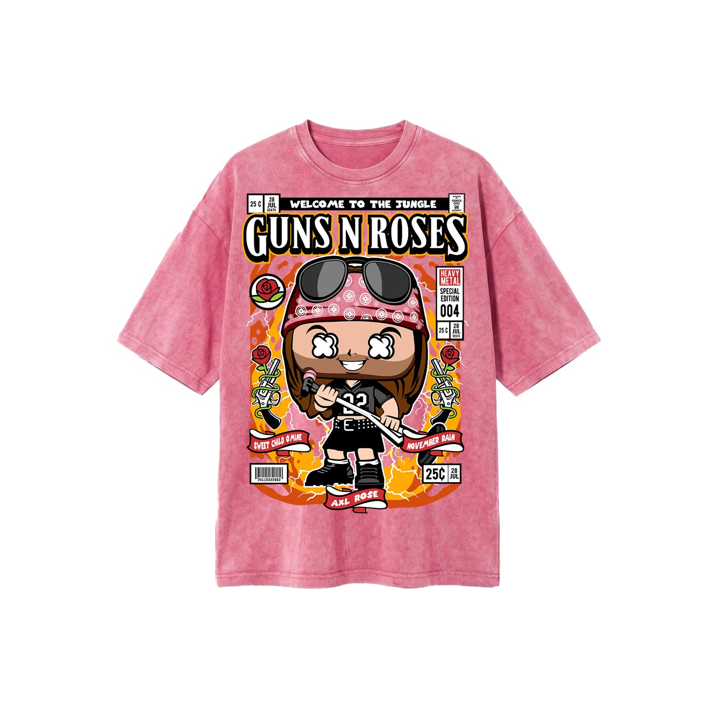 Axel Rose Washed Oversized Tee's