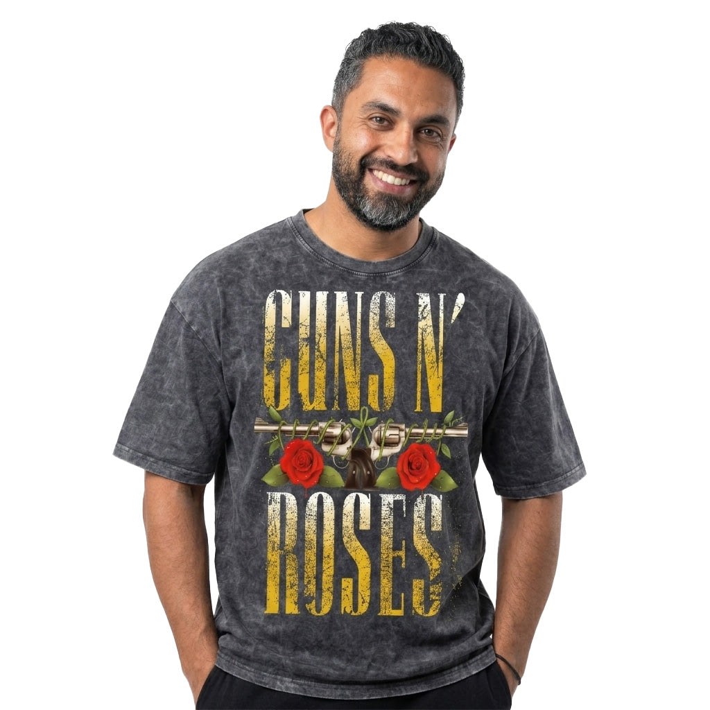 Guns N Roses Band Washed Oversized Tee's