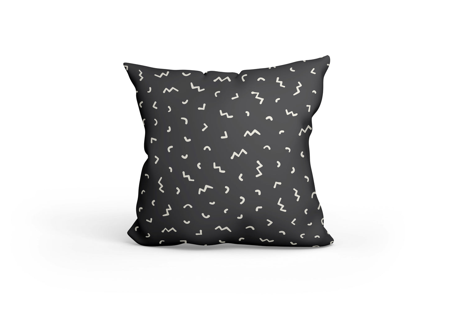 Black Doodle Cushion