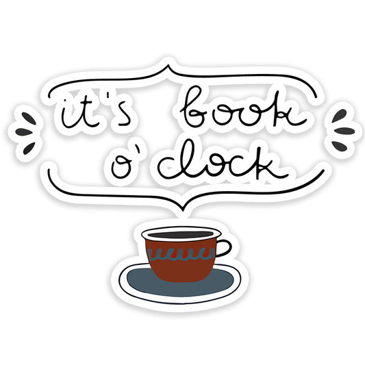 Its Book O' Clock Sticker