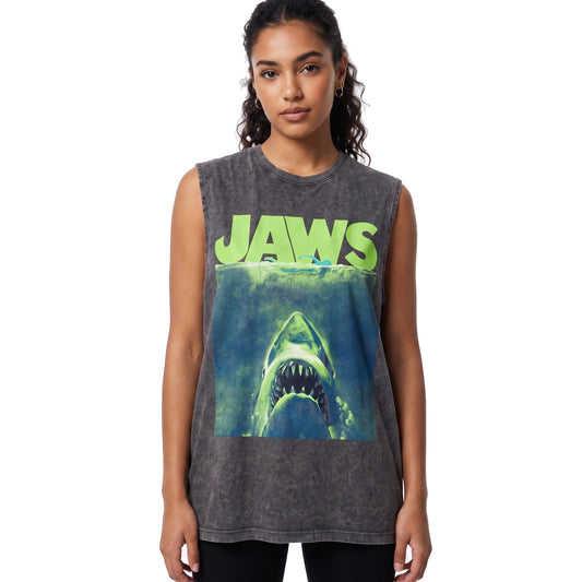 Jaws Washed Tank Top
