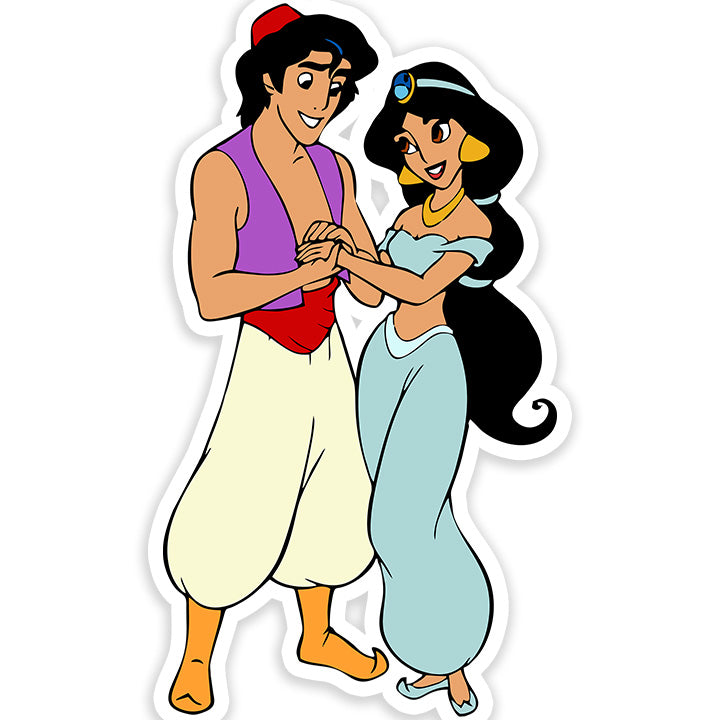 Aladdin Sticker Chart Aladdin & Jasmine Sticker – Dank N Drip