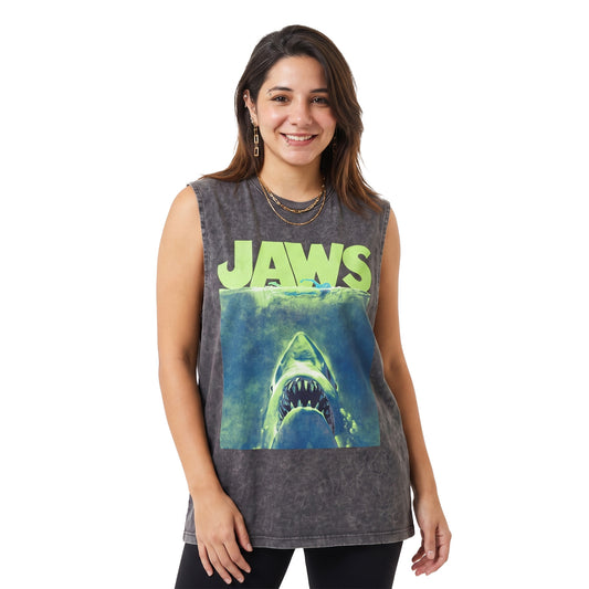 Jaws Washed Tank Top