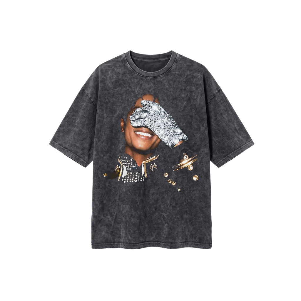 Michael Jackson Washed Oversized Tee's