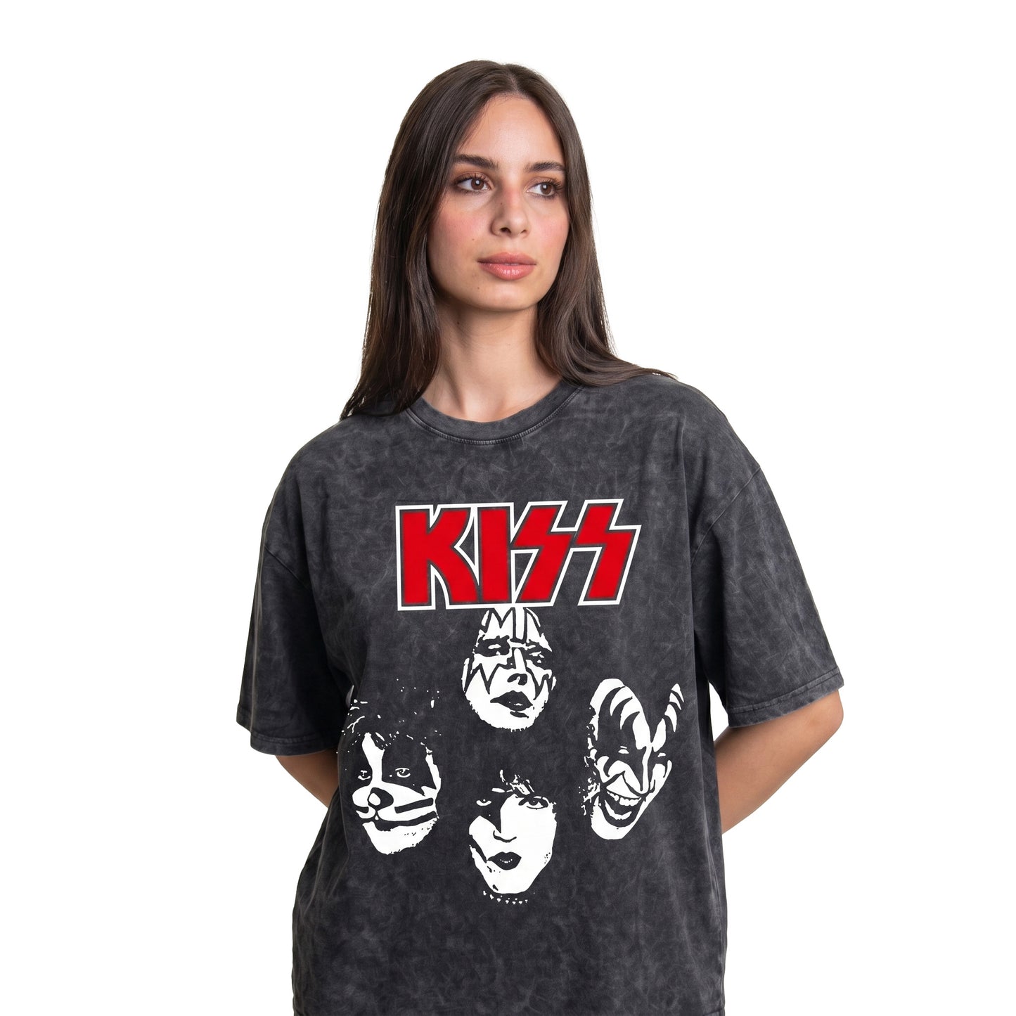 KISS Front Washed Oversized Tee's