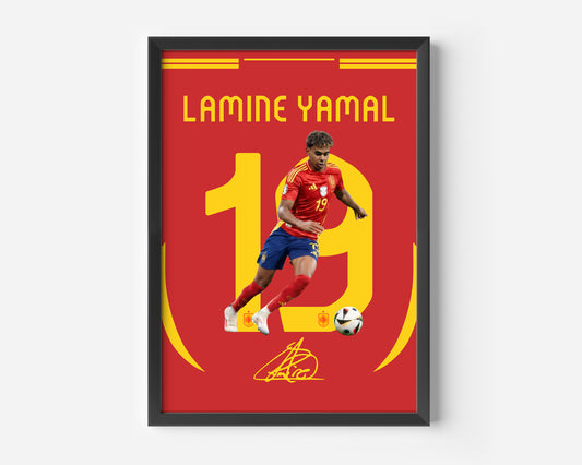 Lamine Yamal Spain Poster