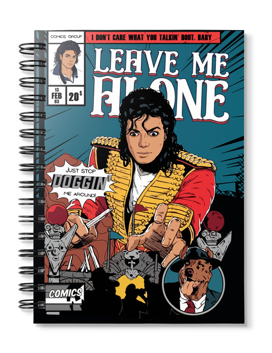 Michael Jackson Leave me alone comic Notebook