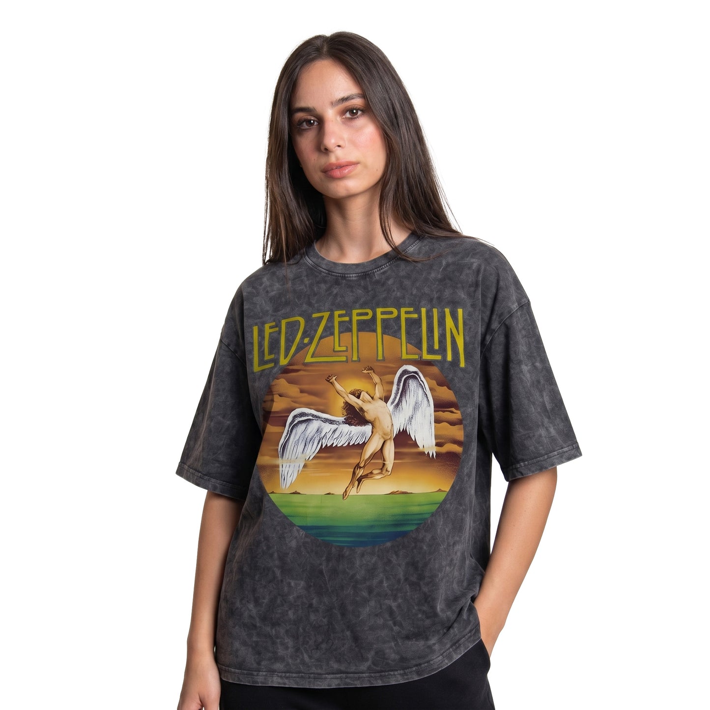 Led Zeppelin Washed Oversized Tee's