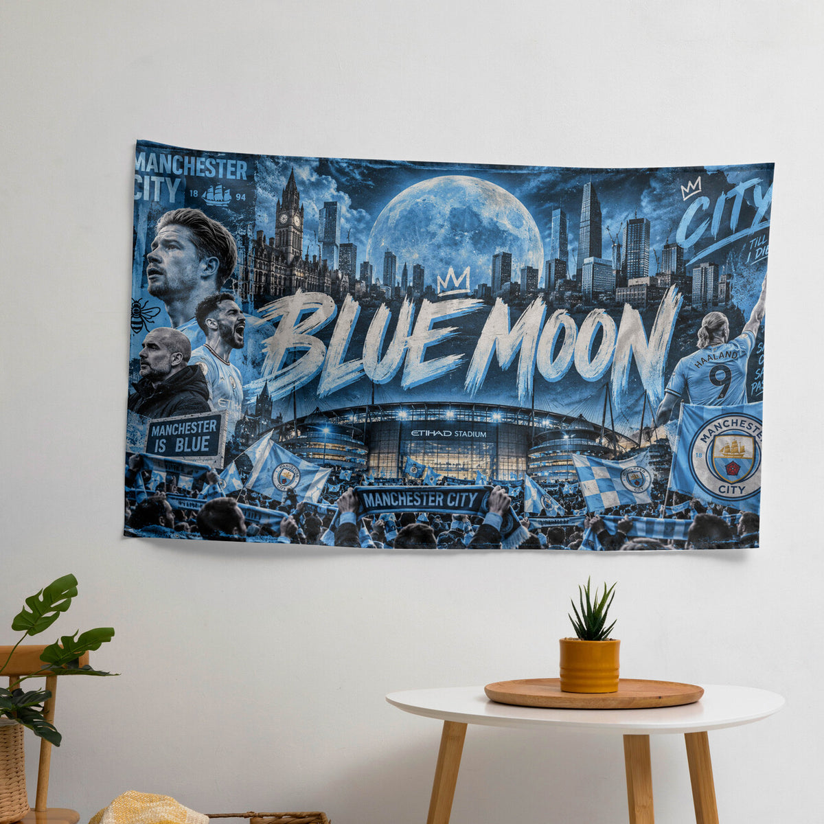Manchester City Velvet Tapestry