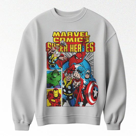 Marvel Comic Oversized Crewneck