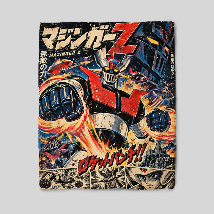 Mazinger Z in action Blanket