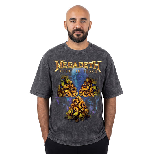Megadeath Washed Oversized Tee's