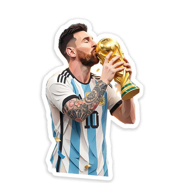 WC Messi and CUP Sticker