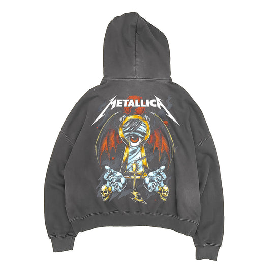 Metallica washed Oversized Hoodie