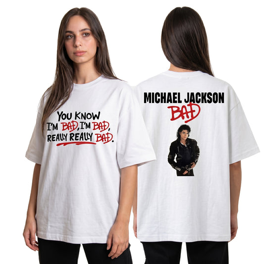 Michael Jackson Bad Oversized Tee's