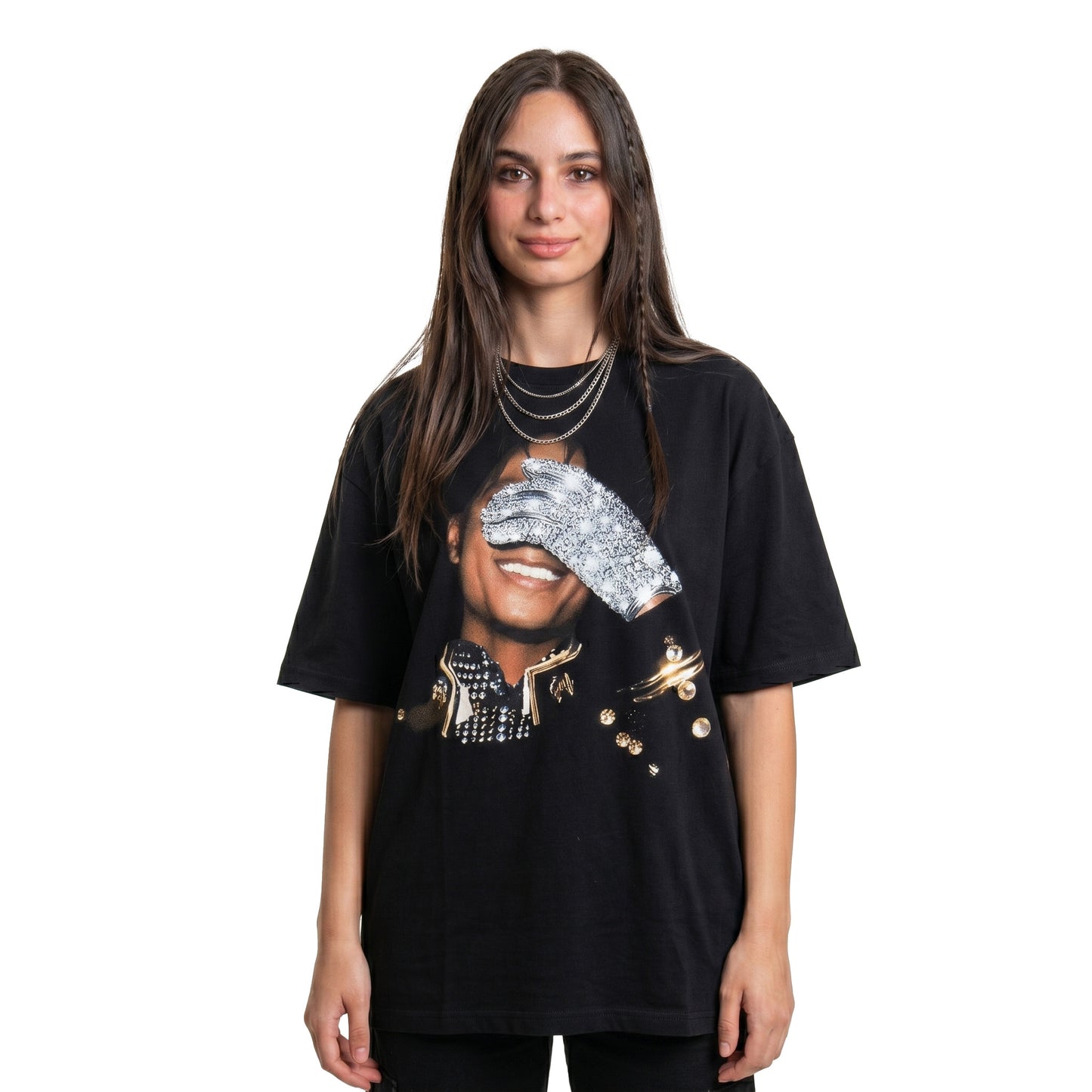 Michael Jackson Black Oversized Tee's