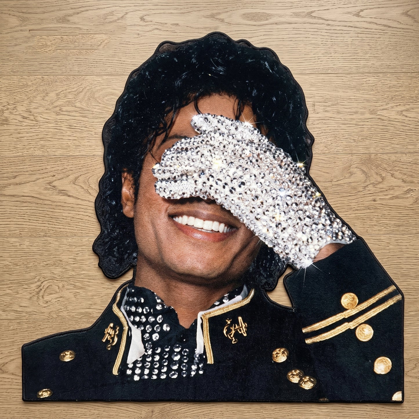 Michael Jackson Black Rug