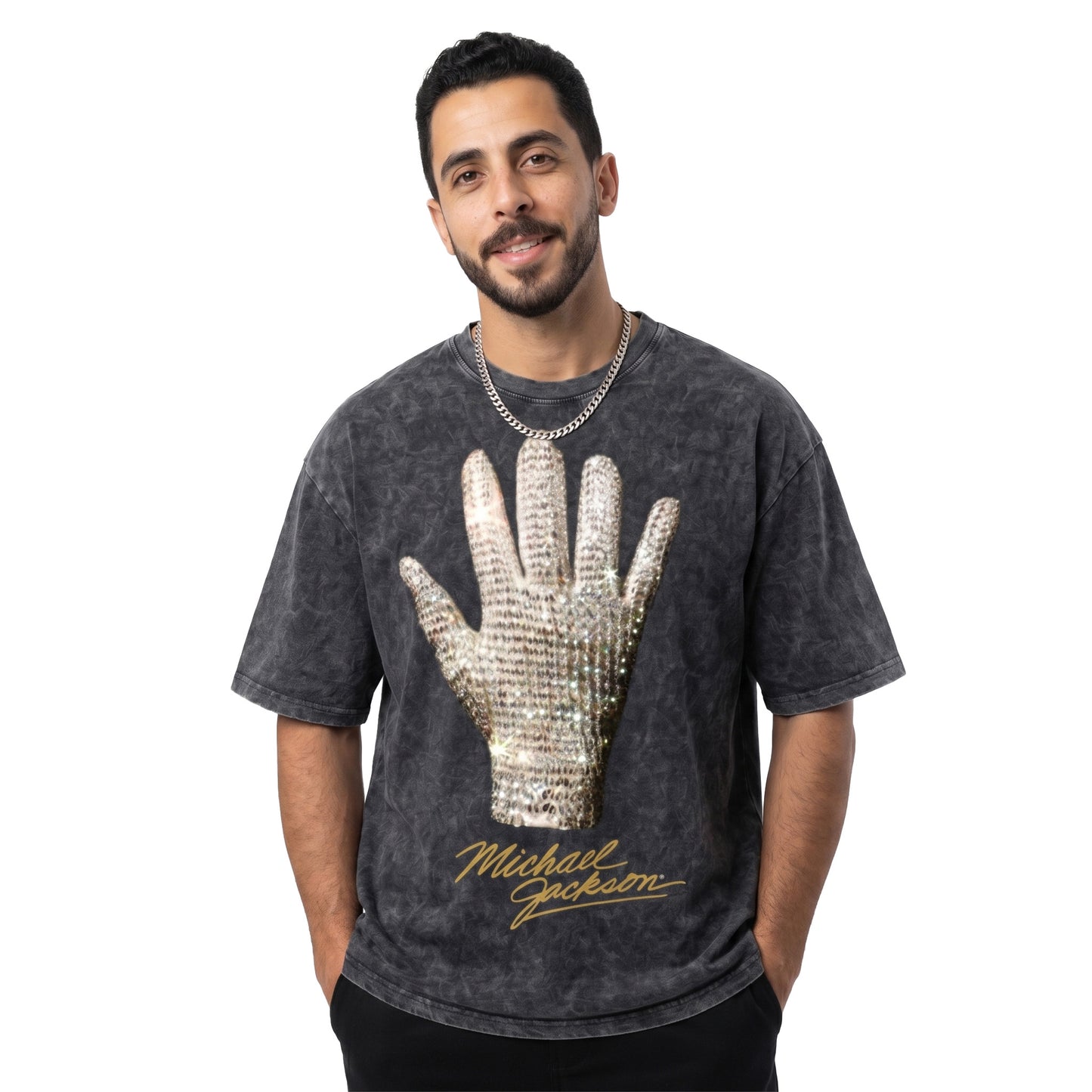 Michael Jackson gloves Oversized Tee's